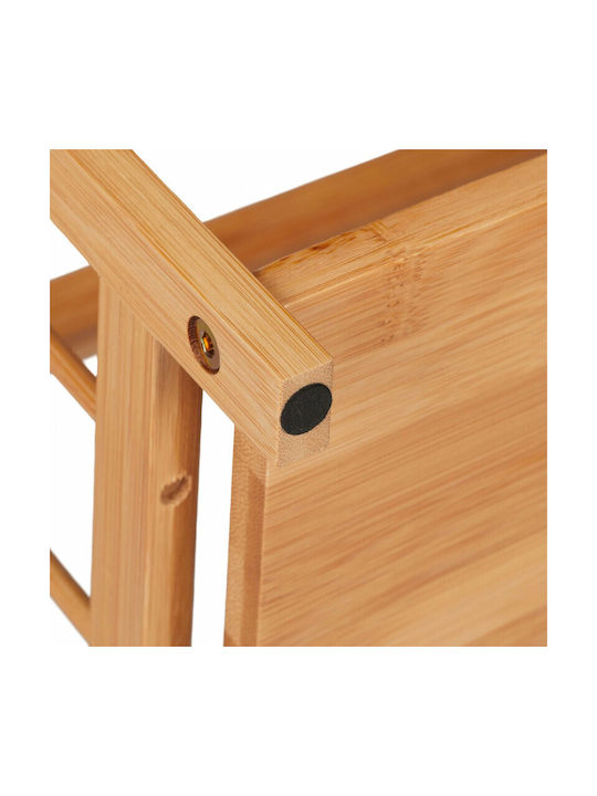 Relaxdays Bamboo Tabletop Spice Rack Organizer Brown