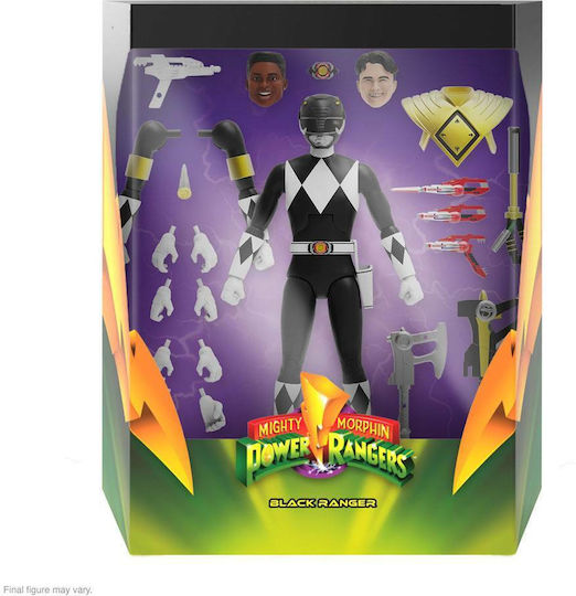 Φιγούρα Δράσης Mighty Morphin Black Ranger Ultimates Power Rangers