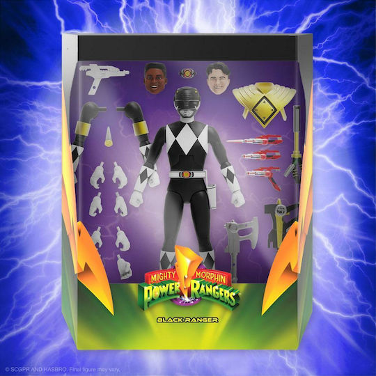Φιγούρα Δράσης Mighty Morphin Black Ranger Ultimates Power Rangers