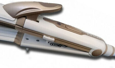 Kemei KM-1213 Hair Straightener with Ceramic Plates 40W Gold