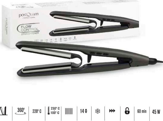 PostQuam Professional Flow Control Hair Straightener with Ceramic Plates 45W