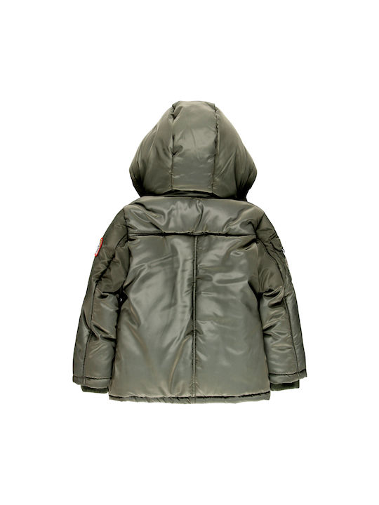 Boboli Kinderjacke Kurz mit Kapuze Khaki