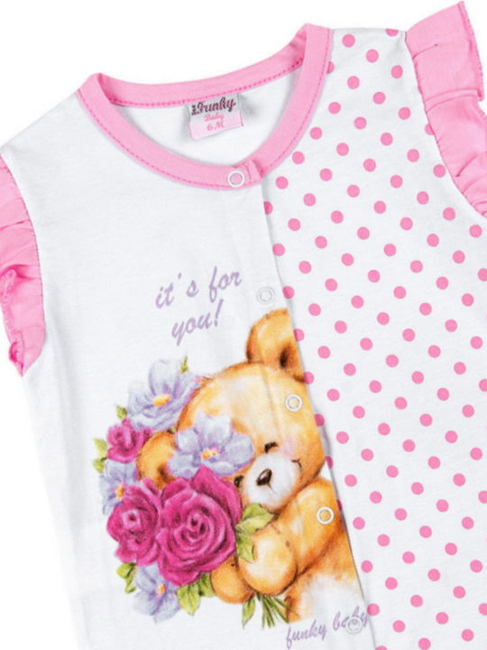 Funky It's For You Baby Bodysuit Sleeveless Pink