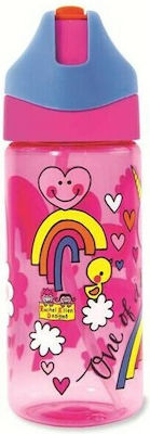 Rachel Ellen Kids Plastic Water Bottle Water Bottles - One of a Kind Unicorn Multicolour 350ml