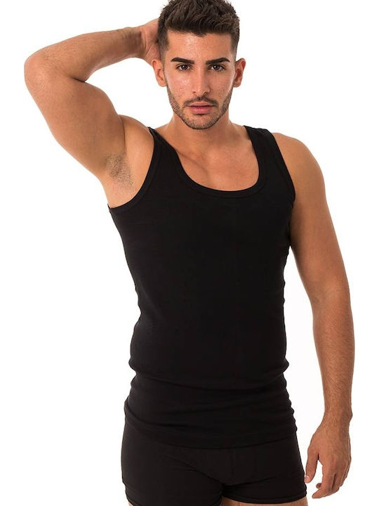 Men's Undershirt Sleeveless in Black Color