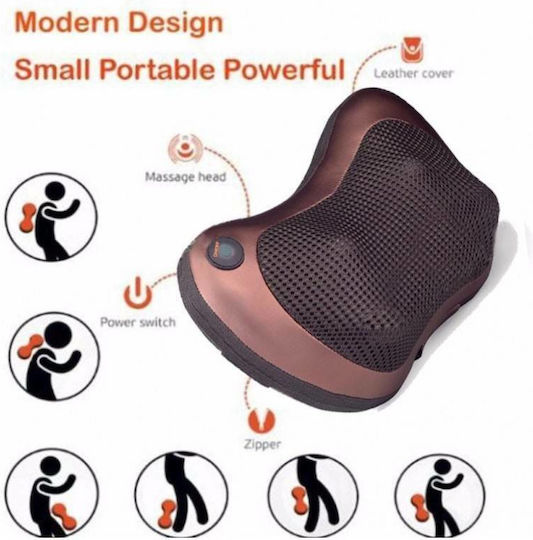 CHM 8028 Μαξιλάρι Μασάζ Shiatsu για τον Αυχένα με Λειτουργία Θέρμανσης