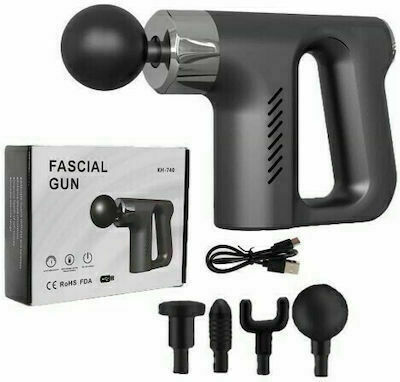 Fascial Gun Gun Massage for the Legs, the Body & the Hands with Vibration Gray