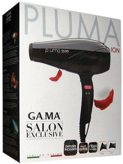 GA.MA A11.PL5500ION.NR Ionic Professional Hair Dryer with Diffuser 2400W