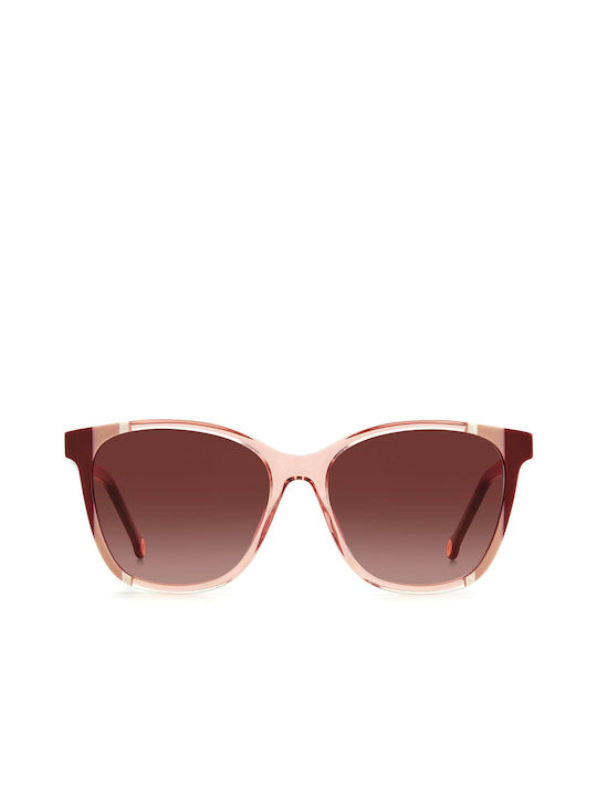 Carolina Herrera Sonnenbrillen mit Burgundisch Rahmen und Rot Verlaufsfarbe Linse CH 0061/S C19/3X