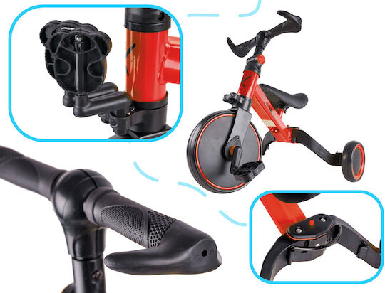Fio Trike Fix Mini Wandelbar 3-in-1 Für Kinder Ab 3 Jahren Rot