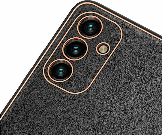 Dux Ducis Yolo Elegant Umschlag Rückseite Synthetisches Leder Schwarz (Galaxy A13 5G)