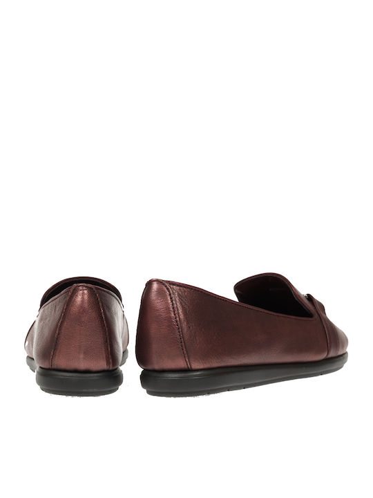 Damen Loafers in Burgundisch Farbe