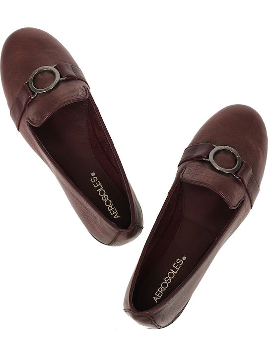 Damen Loafers in Burgundisch Farbe