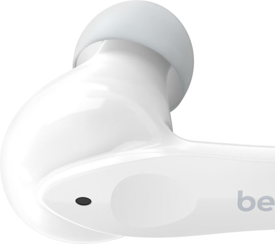 Belkin Soundform Nano In-ear Bluetooth Handsfree Ακουστικά με Αντοχή στον Ιδρώτα και Θήκη Φόρτισης Λευκά