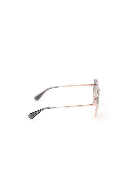 Max & Co Women's Sunglasses with Rose Gold Metal Frame and Pink Gradient Lens MO0026 33B
