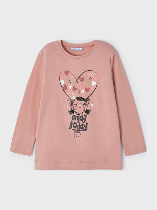 Kids' Shirt Long Sleeve Pink Enjoy