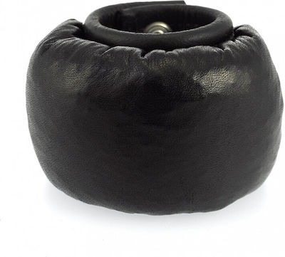 Rimba Leather Ballstretcher Cock Ring Testicul Piele Black