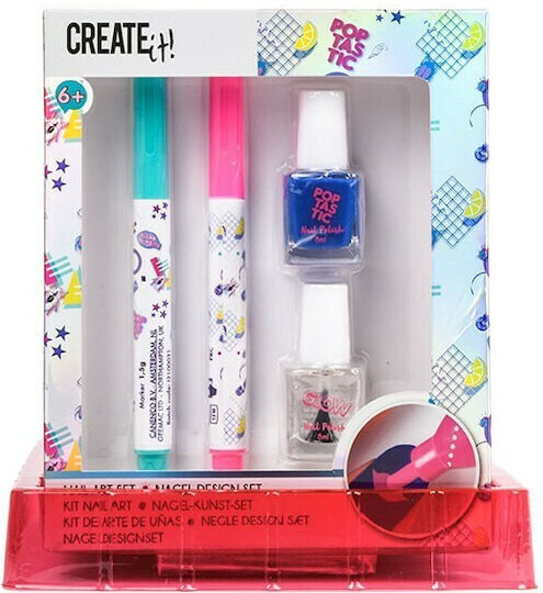 Canenco Set zur Erstellung von Nageldesigns Manikürspiel Rosa Grün Schwarz