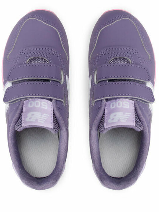 500 Classics Kids Sneakers with Scratch Purple