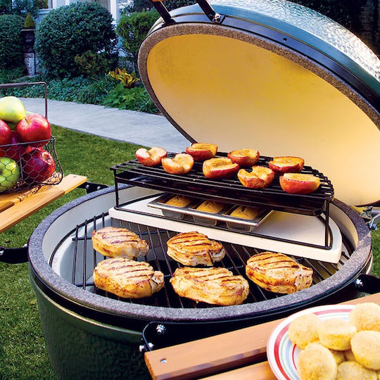 Big Green Egg Backblech Beidseitig mit Keramik Wohnung Oberfläche