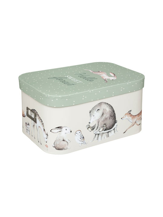 Atmosphera Lesni Przyjaciele Paper Storage Box with Lid Multicolour 3 Pieces