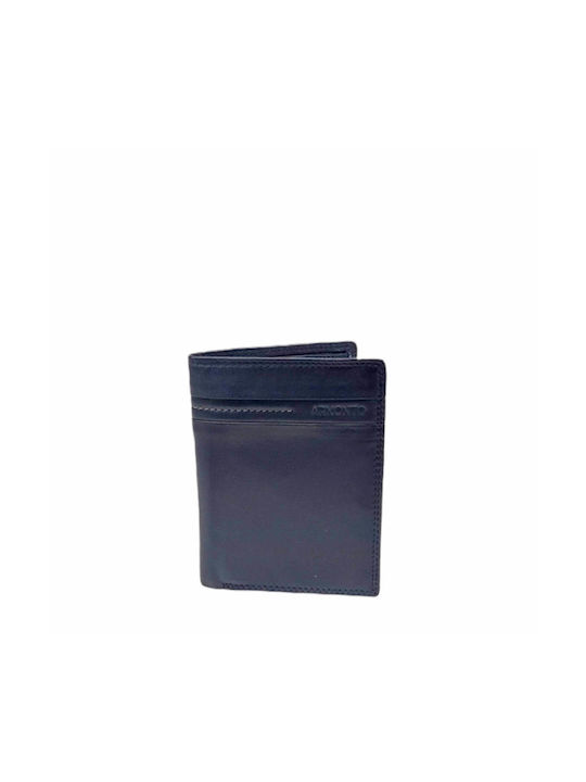 Armonto Men's Leather Wallet Blue