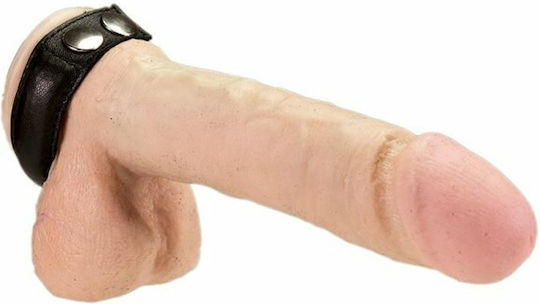 Rimba Bondage Play Penis Ring with Studs Adjustable Black