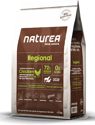 Naturea Regional 12kg Ξηρά Τροφή χωρίς Σιτηρά για Ενήλικους Σκύλους με Κοτόπουλο