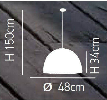 Home Lighting Saman Pendant Light Brown with Rope for Socket E27 48x48x150cm