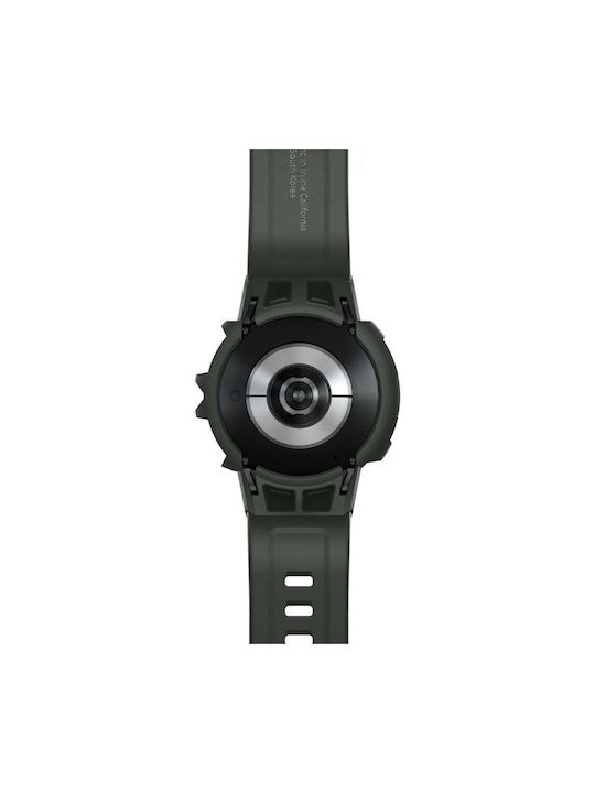 Spigen Rugged Armor ”Pro” Silikonhülle Military Green für Galaxy Watch 4 / 5 (44 mm)