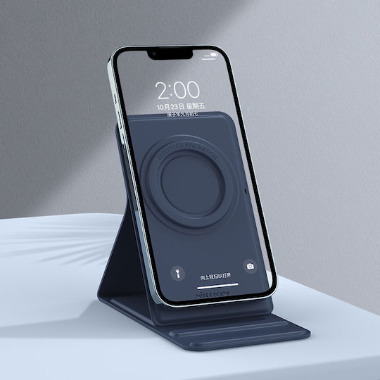 Nillkin Magnetic Stand Snapbase Leather Desk Stand for Mobile Phone in Blue Colour