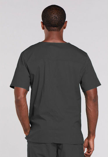 Cherokee WWE4725 Unisex Gray Medical Blouse Cotton and Polyester