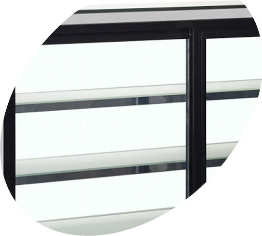 Tefcold Kühlvitrine Standgerät mit 4 Ebenen mit Kapazität 680Es 150x75x135cm LPD1503F-P