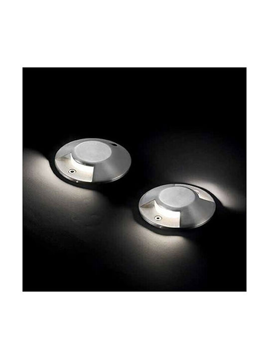 Ideal Lux Rocket Spot Outdoor Floor Lamp 3.5W IP65 for G9 Light Bulb Base Silver
