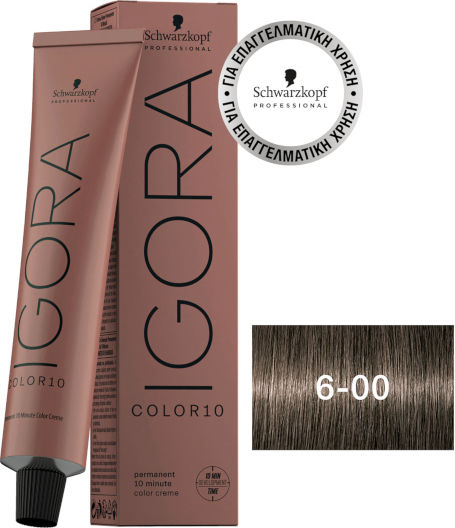 Schwarzkopf Igora Color10 Hair Dye 6-00 Blonde Dark Intense Natural 60ml