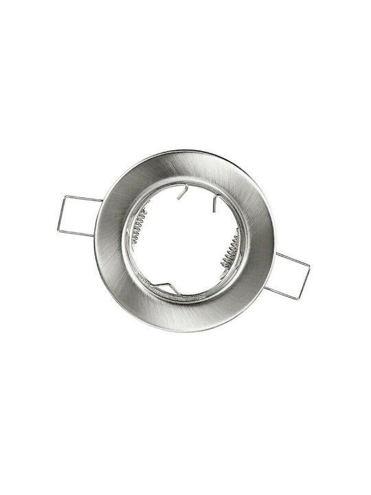 Fan Europe Rund Metallisch Rahmen für Spots GU10 Schwarz 8x8cm. 1Stück