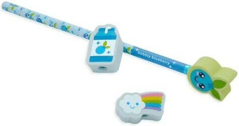 Ooly Eraser for Pencil and Pen Lil’ Juicy Blackberry 4pcs