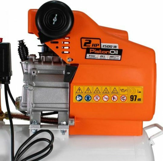 Ruris AIRPOWER 2400 Luftkompressor mit Leistung 2hp und Lufttank 24Es 166680301