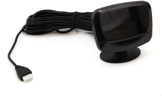 AMiO Car Parking System Back with Screen / Buzzer and 4 Sensors 22mm 12V in Silver Color