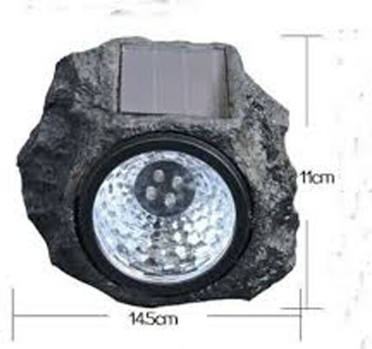 Solar Light Floor Vrachaki with Photocell 13cmx14.5cmx11cmcm