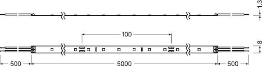 Osram LED Strip 24V Cold White Light 5m Type SMD2835