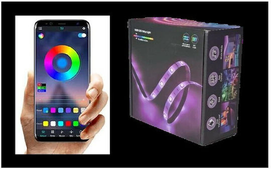 Atman Smart Ταινία LED 12V RGB Φως 5m Τύπου SMD5050 με Τροφοδοτικό & Τηλεχειριστήριο