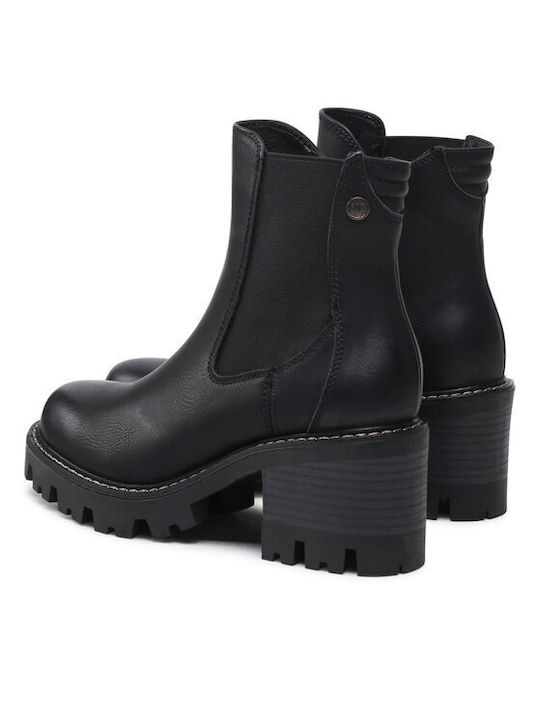 Women's Ankle Boots with Medium Heel Black