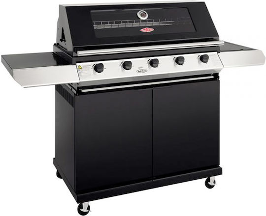 Beef Eater 1200E Газово Барбекю Чугунена Решетка и Плоча с 5 бр 26.5кВт и Страничен Нагревател