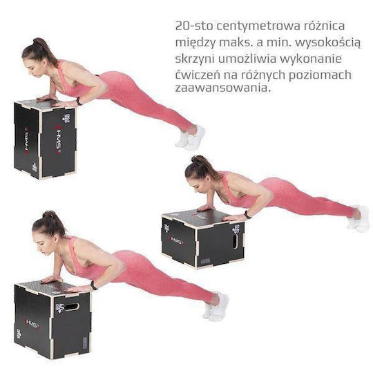 HMS DSC03 17-62-105 Plyometric Wooden Box
