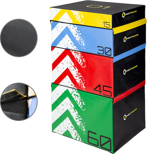 HMS Soft 4 Elementy 17-62-107 Plyometrisches Box-Set 4 Stück Soft