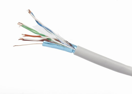 Cablexpert U/FTP (STP) Cat.5e (Gigabit) Καλώδιο Δικτύου Ethernet χωρίς ακροδέκτες 100m Γκρι