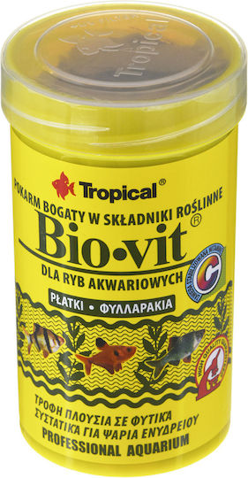 Trixie Bio-Vit Tropical Fish Food Flakes with Spirulina 100ml 20gr