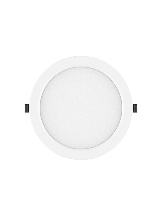 Geyer Round Recessed LED Panel 20W with Natural White Light 4000K 22.2cm