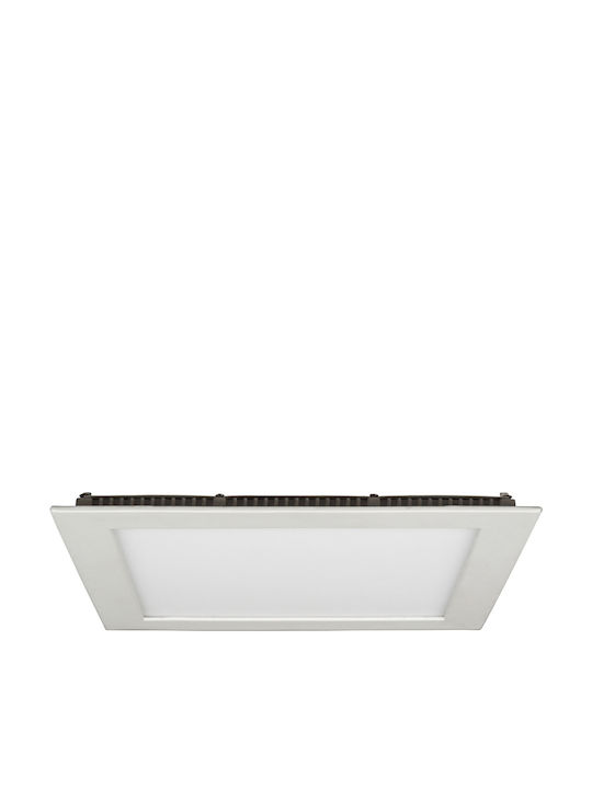 VK Lighting Square Recessed LED Panel 24W with Natural White Light 4000K 23.5x23.5cm